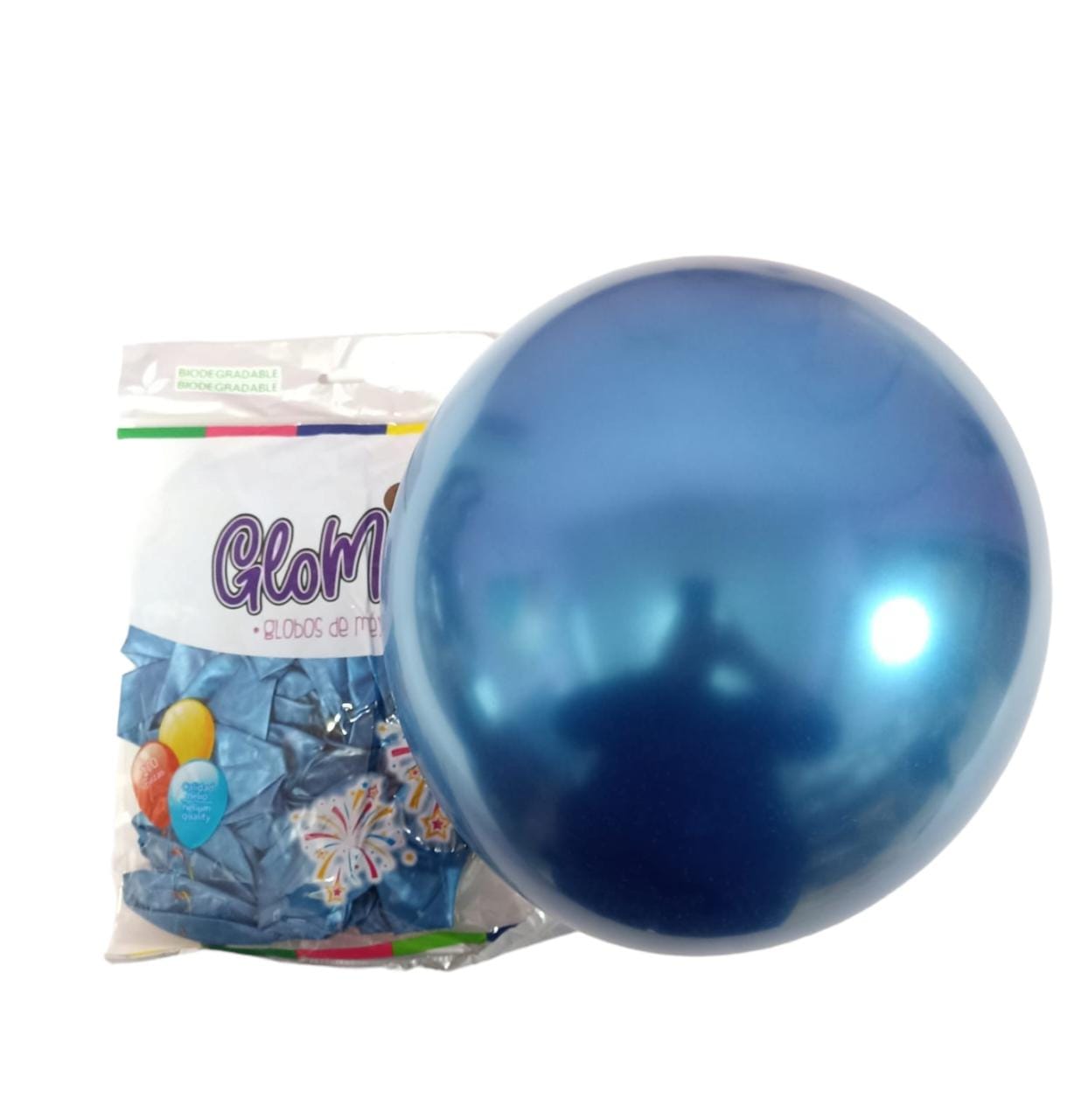 Bolsa de Globos Glomex #5 C/100 Cromado Glomex