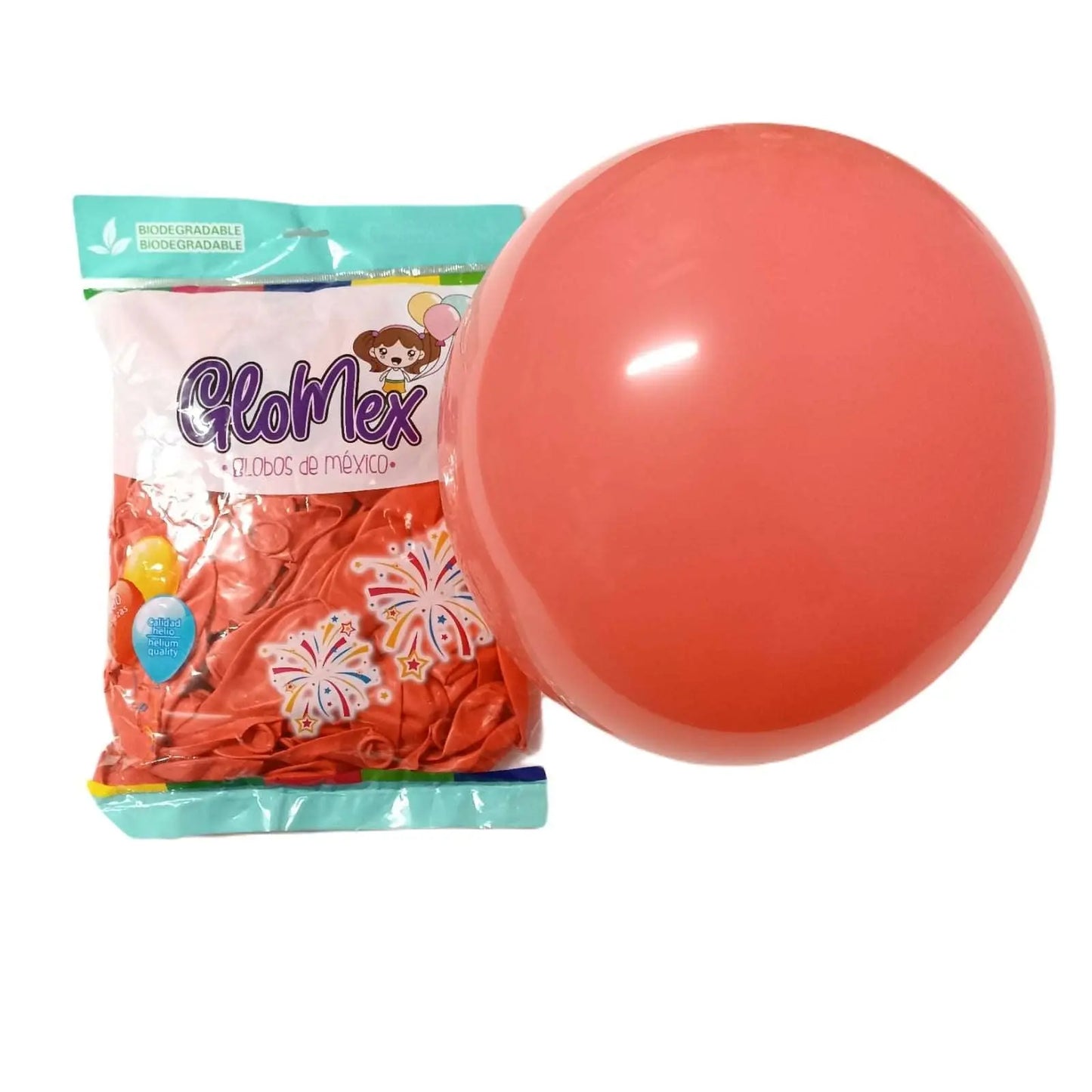 Bolsa de Globos Glomex #12 C/100 Pastel