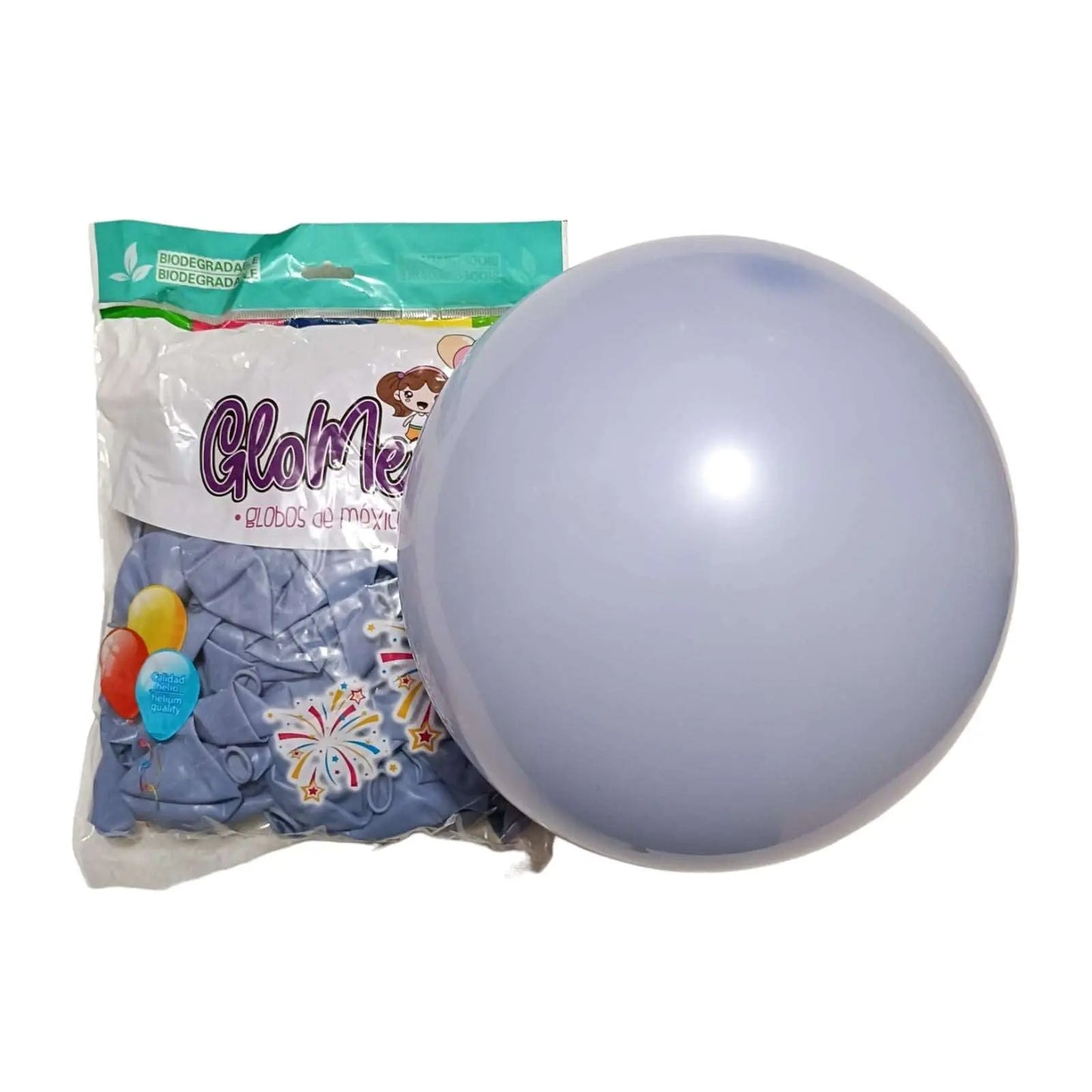 Bolsa de Globos Glomex #12 C/100 Pastel